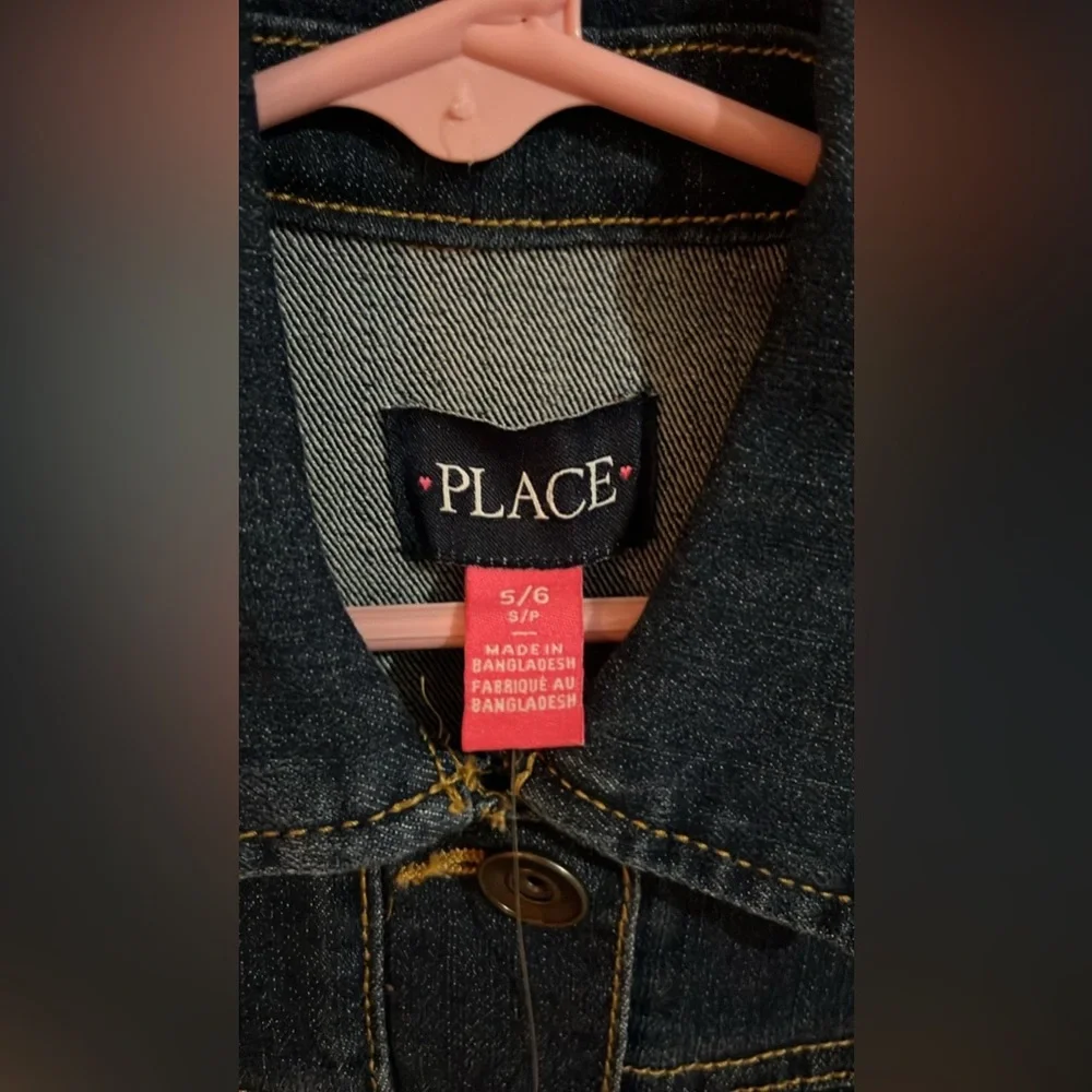(Z) The Children’s Place Girl's Long Sleeve Denim Jean Blue Jacket, 5/6